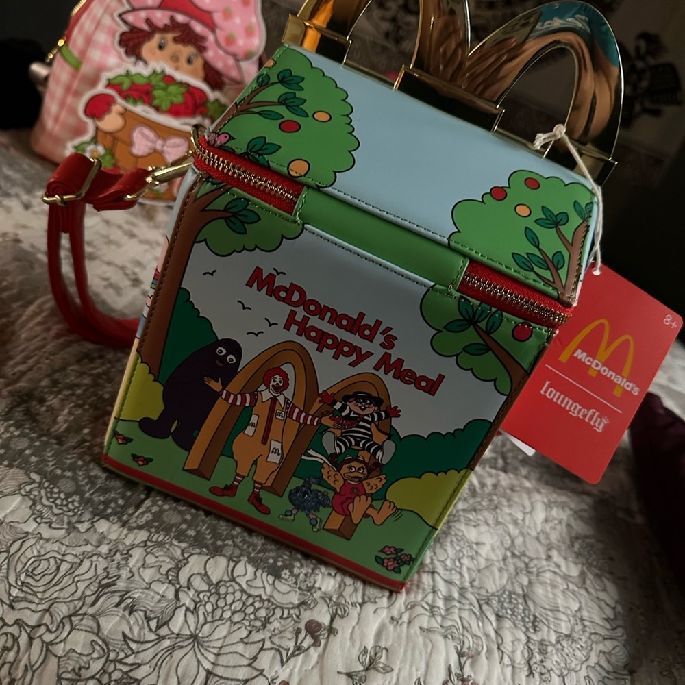 Loungefly McDonald's Happy Meal Box Bag - Red, Green, Blue